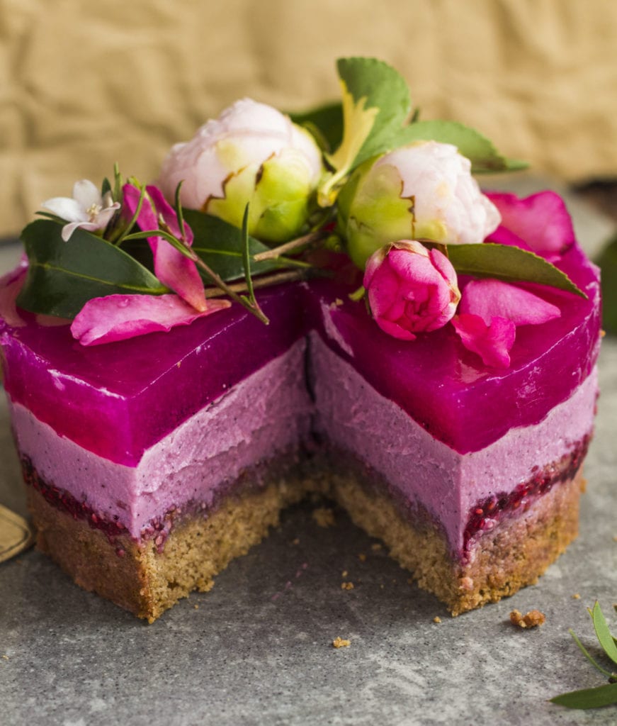 pitaya layer cake vegan 5